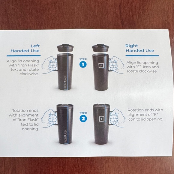 IRON°FLASK 24 oz Insulated Travel Mug w/ Handle – Gradient Purple Blue - Picture 8 of 9